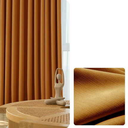 2 Panels Full Light Blocking Thermal Curtain Panels Blackout Curtains Hooks Top
