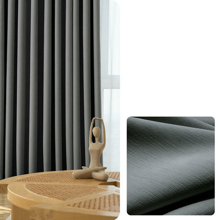 2 Panels Full Light Blocking Thermal Curtain Panels Blackout Curtains Hooks Top 2
