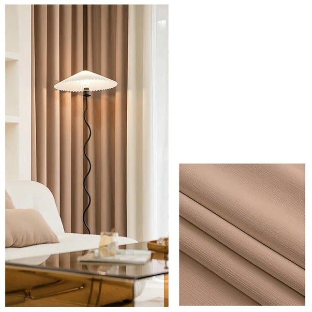 2 Panels Full Light Blocking Thermal Curtain Panels Blackout Curtains Hooks Top 1