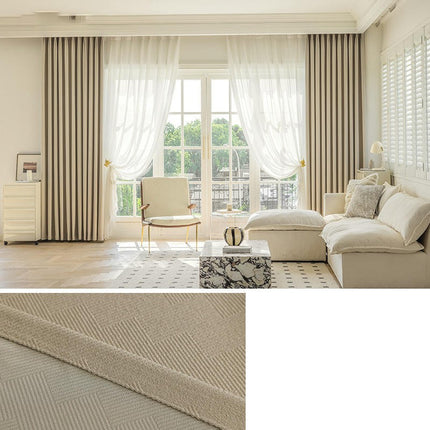 2 Panels Light Blocking Thermal Insulated Curtain Blackout Curtains Hooks Top