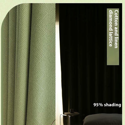 2 Panels Light Blocking Thermal Insulated Curtain Blackout Curtains Hooks Top