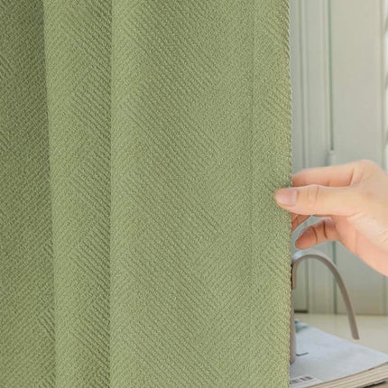2 Panels Light Blocking Thermal Insulated Curtain Blackout Curtains Hooks Top 1
