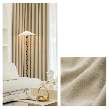 2 Panels Modern Simple Blackout Curtains Thermal Insulated Drapes Grommet Tops