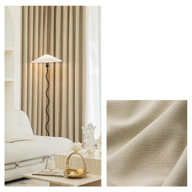 2 Panels Modern Simple Blackout Curtains Thermal Insulated Drapes Grommet Tops 1