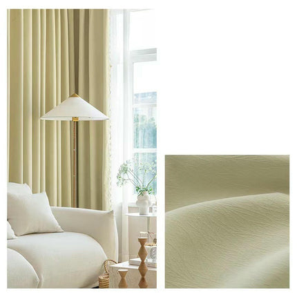 2 Panels Modern Simple Blackout Curtains Thermal Insulated Drapes Grommet Tops