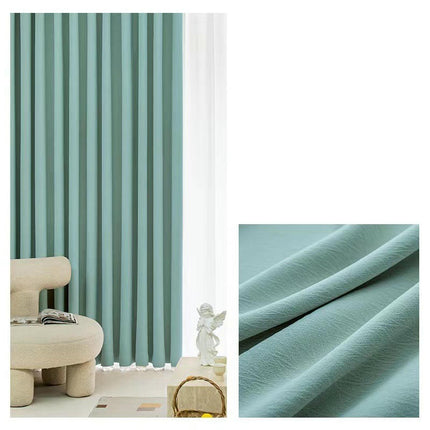 2 Panels Modern Simple Blackout Curtains Thermal Insulated Drapes Grommet Tops