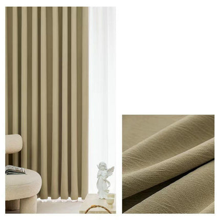 2 Panels Modern Simple Blackout Curtains Thermal Insulated Drapes Grommet Tops