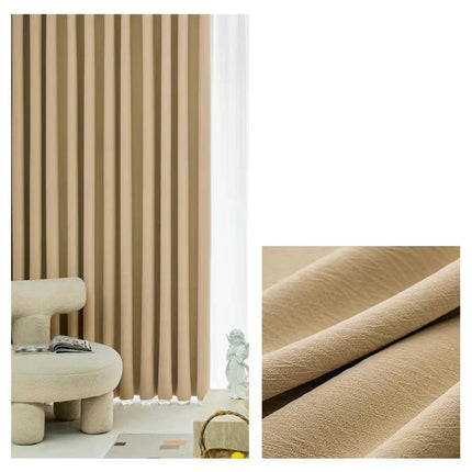 2 Panels Modern Simple Blackout Curtains Thermal Insulated Drapes Grommet Tops