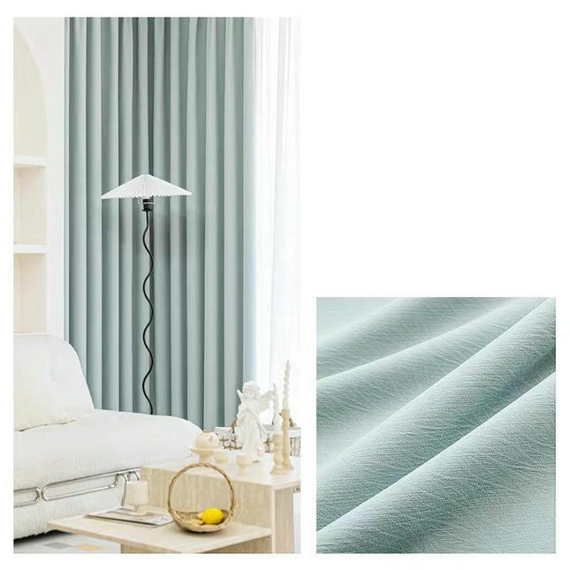 2 Panels Modern Simple Blackout Curtains Thermal Insulated Drapes Grommet Tops