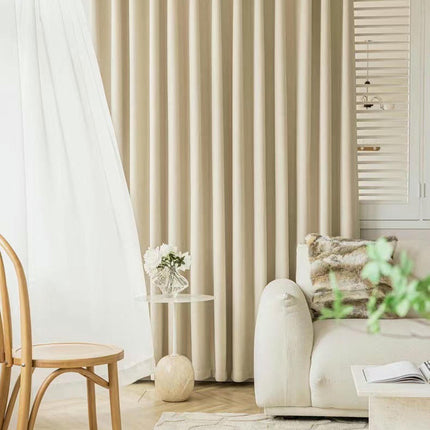 2 Panels Modern Simple Blackout Curtains Thermal Insulated Drapes Grommet Tops