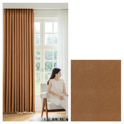 2 Panels Modern Blackout Curtains for Living Room Light Filtering Grommet Tops 1
