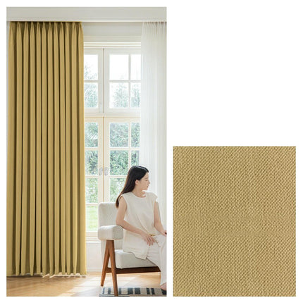 2 Panels Modern Blackout Curtains for Living Room Light Filtering Grommet Tops 1