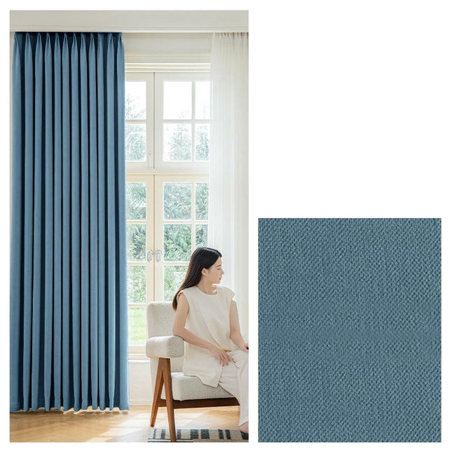 2 Panels Modern Blackout Curtains for Living Room Light Filtering Grommet Tops