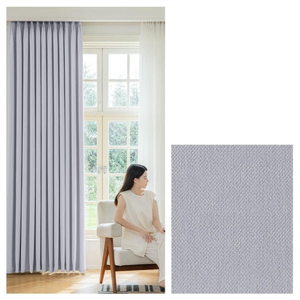 2 Panels Modern Blackout Curtains for Living Room Light Filtering Grommet Tops 1