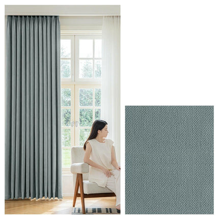 2 Panels Modern Blackout Curtains for Living Room Light Filtering Grommet Tops 1