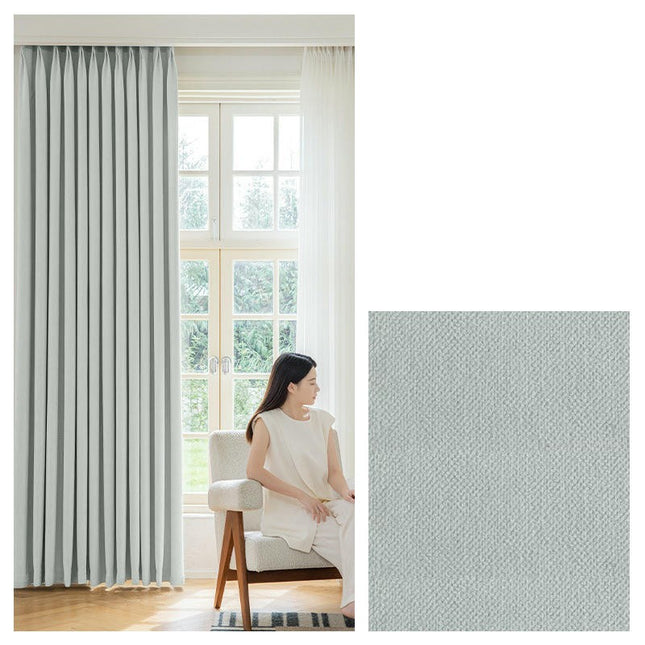 2 Panels Modern Blackout Curtains for Living Room Light Filtering Grommet Tops 1