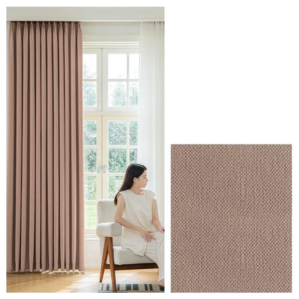 2 Panels Modern Blackout Curtains for Living Room Light Filtering Grommet Tops 1