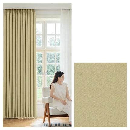 2 Panels Modern Blackout Curtains for Living Room Light Filtering Grommet Tops