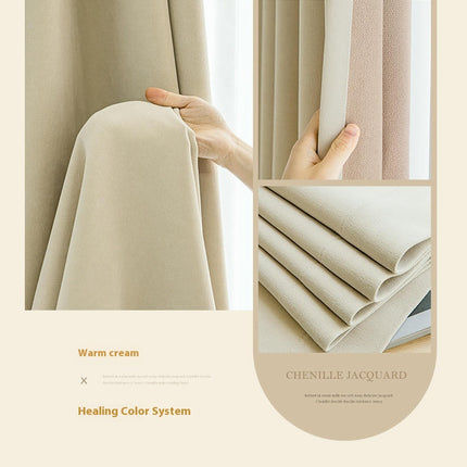2 Panels Modern Blackout Curtains for Living Room Light Filtering Grommet Tops 1