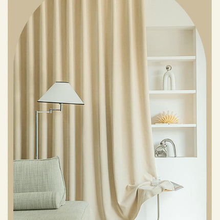 2 Panels Modern Blackout Curtains for Living Room Light Filtering Grommet Tops 1