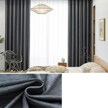 2 Panels Velvet Modern Blackout Curtains for Living Room Grommet Tops