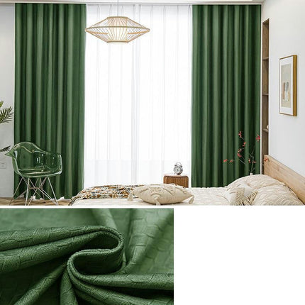2 Panels Velvet Modern Blackout Curtains for Living Room Grommet Tops