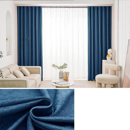 2 Panels Velvet Modern Blackout Curtains for Living Room Grommet Tops