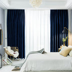 Navy Blue-119 / W52 x L63inches=132x160cm