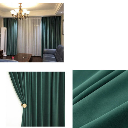 2 Panels Soft Blackout Curtains Velvet Living Room Curtain Drapery Grommet Tops 2
