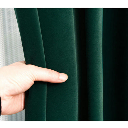2 Panels Soft Blackout Curtains Velvet Living Room Curtain Drapery Grommet Tops 1