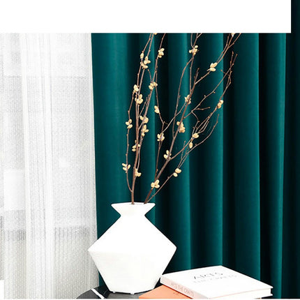 2 Panels Soft Velvet Blackout Curtains for Living Room,Thermal Insulated Curtains Home Decor Grommet Tops