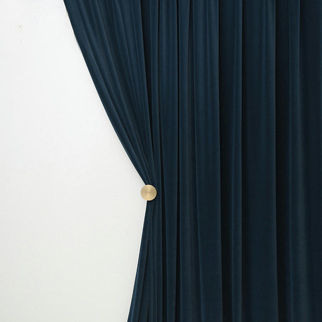 2 Panels Soft Velvet Blackout Curtains for Living Room,Thermal Insulated Curtains Home Decor Grommet Tops 1
