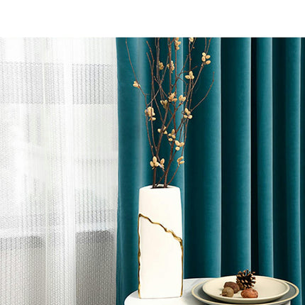2 Panels Soft Velvet Blackout Curtains for Living Room,Thermal Insulated Curtains Home Decor Grommet Tops