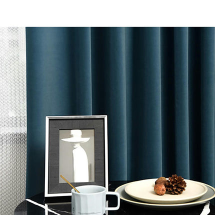 2 Panels Soft Velvet Blackout Curtains for Living Room,Thermal Insulated Curtains Home Decor Grommet Tops