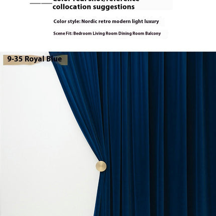 2 Panels Soft Velvet Blackout Curtains for Living Room,Thermal Insulated Curtains Home Decor Grommet Tops