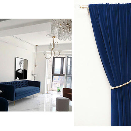 2 Panels Soft Velvet Blackout Curtains for Living Room,Thermal Insulated Curtains Home Decor Grommet Tops