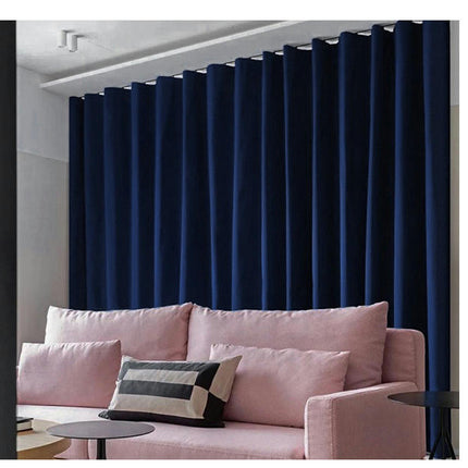 2 Panels Soft Velvet Blackout Curtains for Living Room,Thermal Insulated Curtains Home Decor Grommet Tops