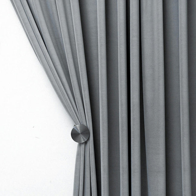 Gray Blackout Curtains 2 Panels Light Blocking Curtain Drapes Grommet Tops