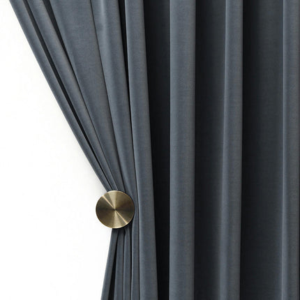 Blue Blackout Curtains 2 Panels Curtain Drapes Thermal Insulated Grommet Tops