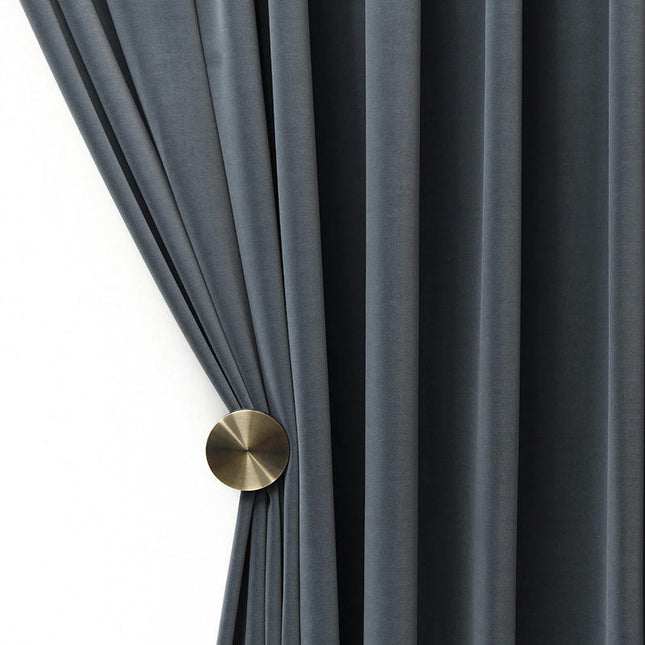 Blue Blackout Curtains 2 Panels Curtain Drapes Thermal Insulated Grommet Tops