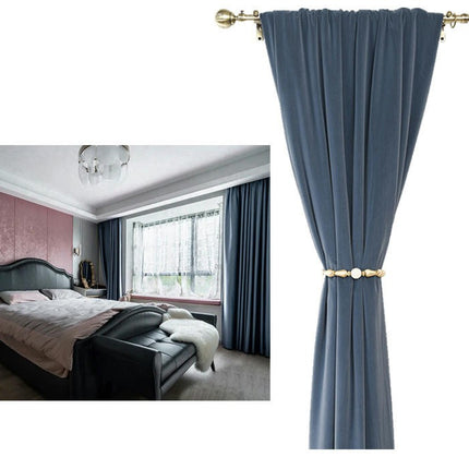 Blue Blackout Curtains 2 Panels Curtain Drapes Thermal Insulated Grommet Tops