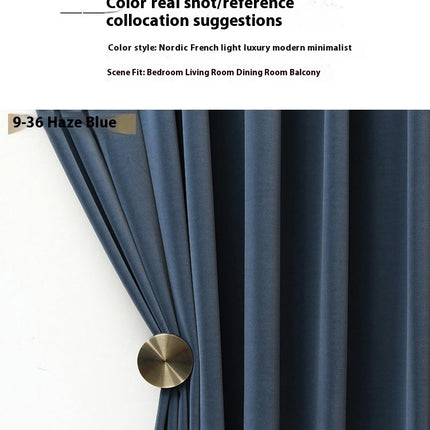 Blue Blackout Curtains 2 Panels Curtain Drapes Thermal Insulated Grommet Tops