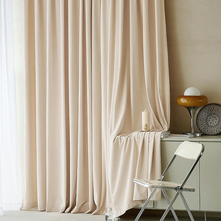 2 Panels Textured Blackout Curtains Light Blocking Thermal Curtain Hooks Top