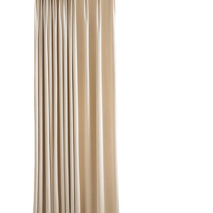 2 Panels Textured Blackout Curtains Light Blocking Thermal Curtain Hooks Top