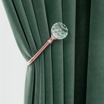 Velvet Blackout Curtains 2 Panels Set,Thermal Insulated Curtains Grommet Tops