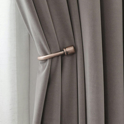 Velvet Blackout Curtains 2 Panels Set,Thermal Insulated Curtains Grommet Tops