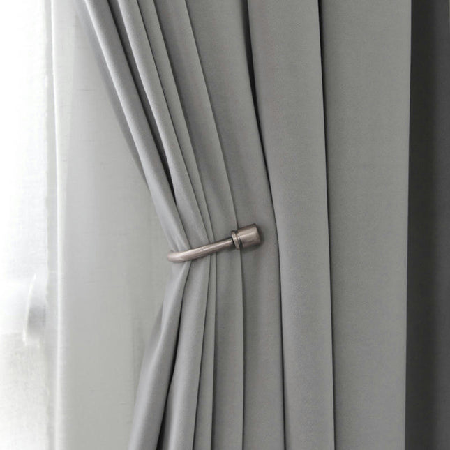 Velvet Blackout Curtains 2 Panels Set,Thermal Insulated Curtains Grommet Tops