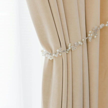 Velvet Blackout Curtains 2 Panels Set,Thermal Insulated Curtains Grommet Tops