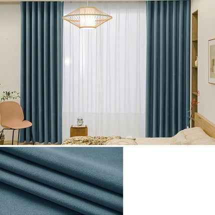 Velvet Curtains-Blackout Drapes for Living Room Bedroom 2 Panels Grommet Tops