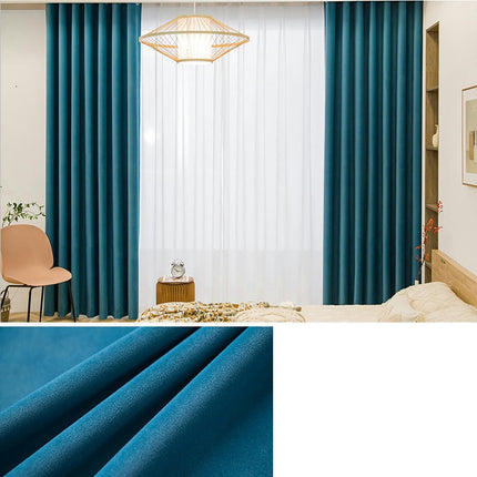 Velvet Curtains-Blackout Drapes for Living Room Bedroom 2 Panels Grommet Tops 2